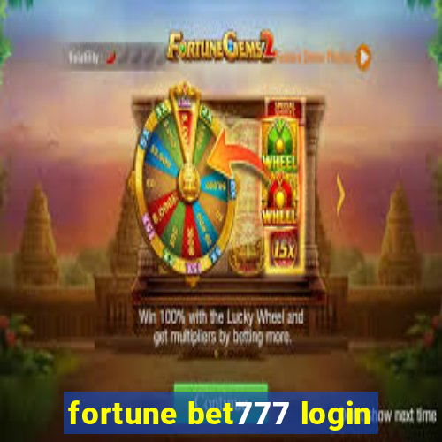 fortune bet777 login